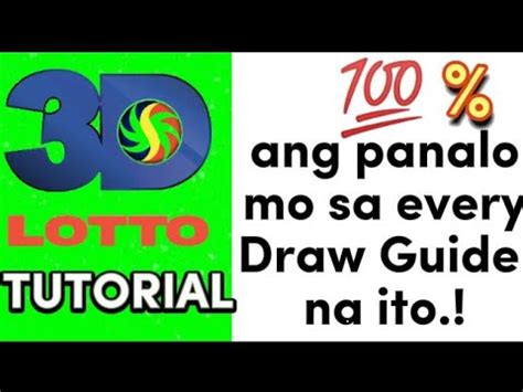 Examples of Every Draw Angle Guide para manalo sa 3D Lotto.